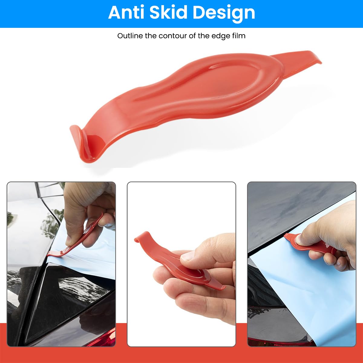 STHIRA Car Film Tucking Tools Kit for Vinyl Wrapping with Dual-End Design and 5pcs Set