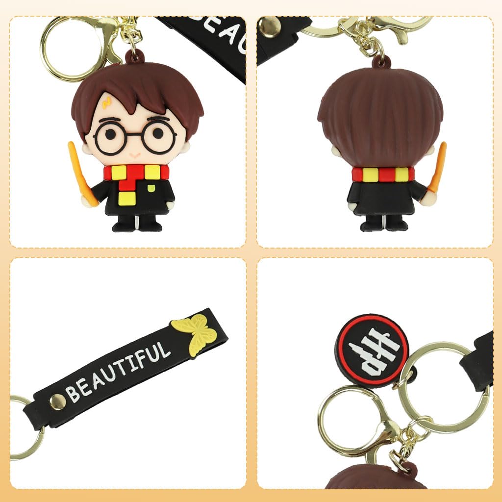 Zibuyu Magical Fantasy Keychain for Girls featuring Wizard Design | Cute Gift and Bag Charm