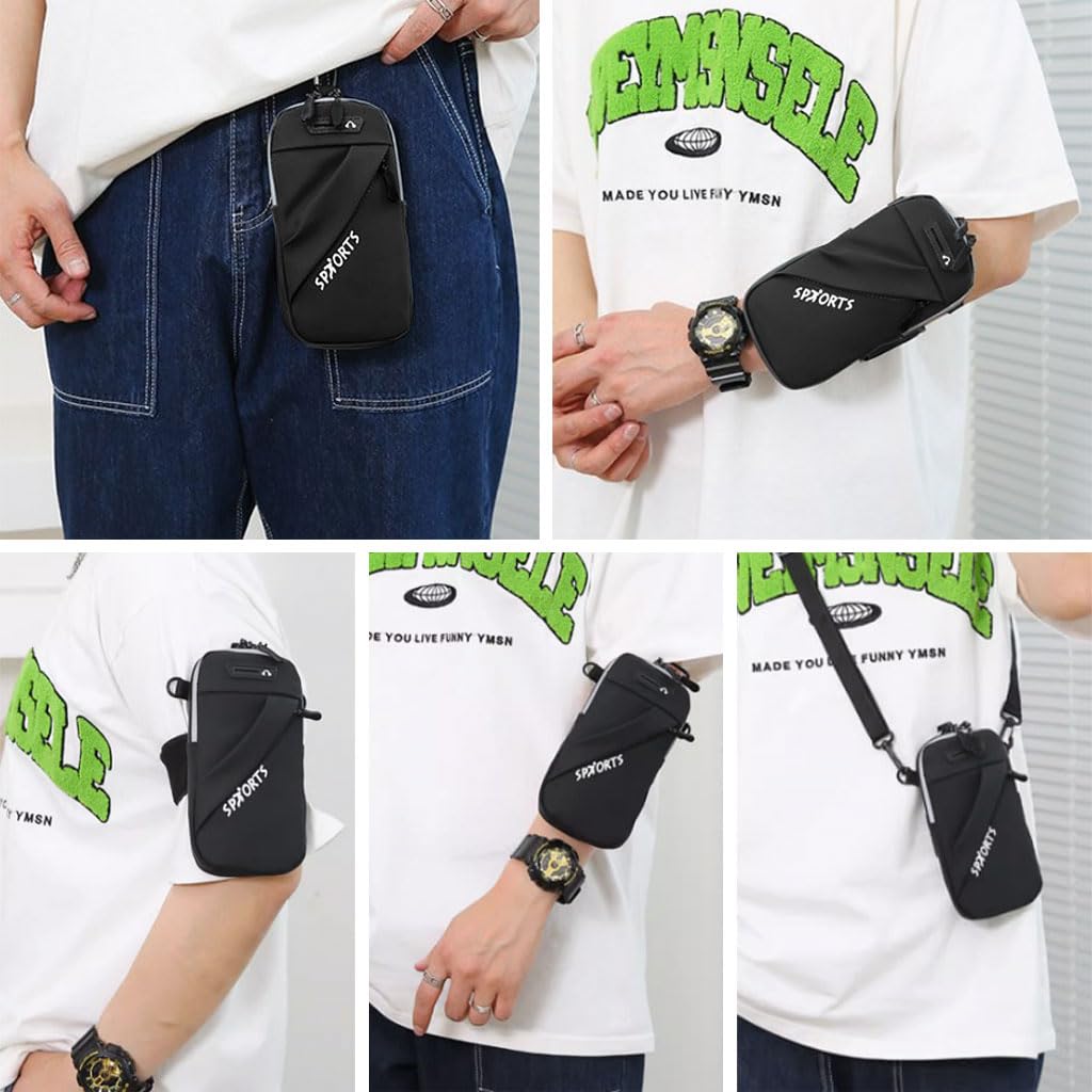 Optifit Armband Phone Bag for Running with Detachable Strap and Waterproof Design | Fits 6.5 in Phones