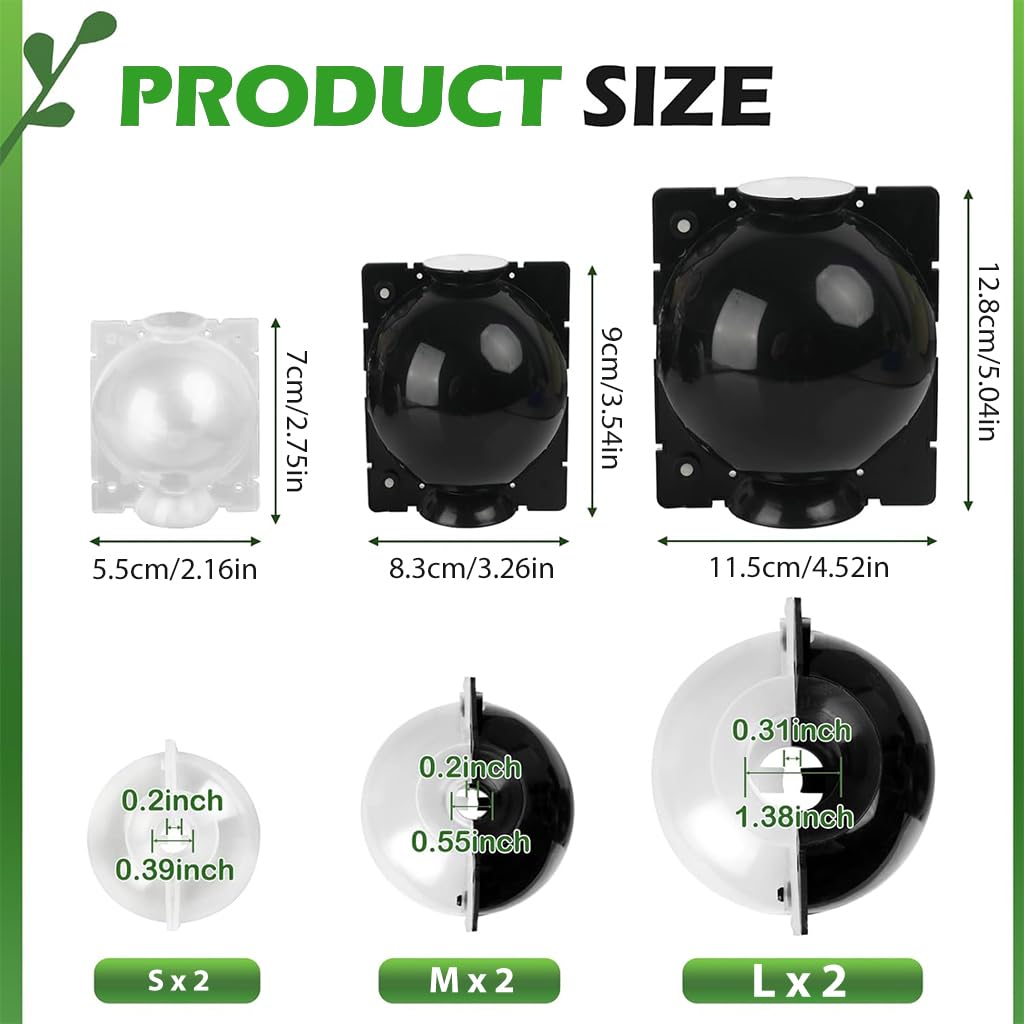 HASTHIP Plant Rooting Ball for Easy Indoor and Outdoor Propagation 12PCS | Reusable Plastic Grow Box