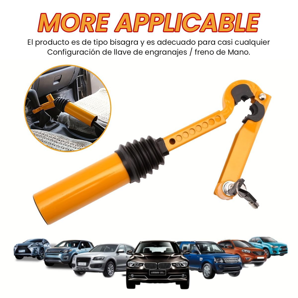 STHIRA Car Gear Shift and Handbrake Lock for Vehicle Security with Dual Locking Mechanism and Heavy Duty Steel | Universal Fit