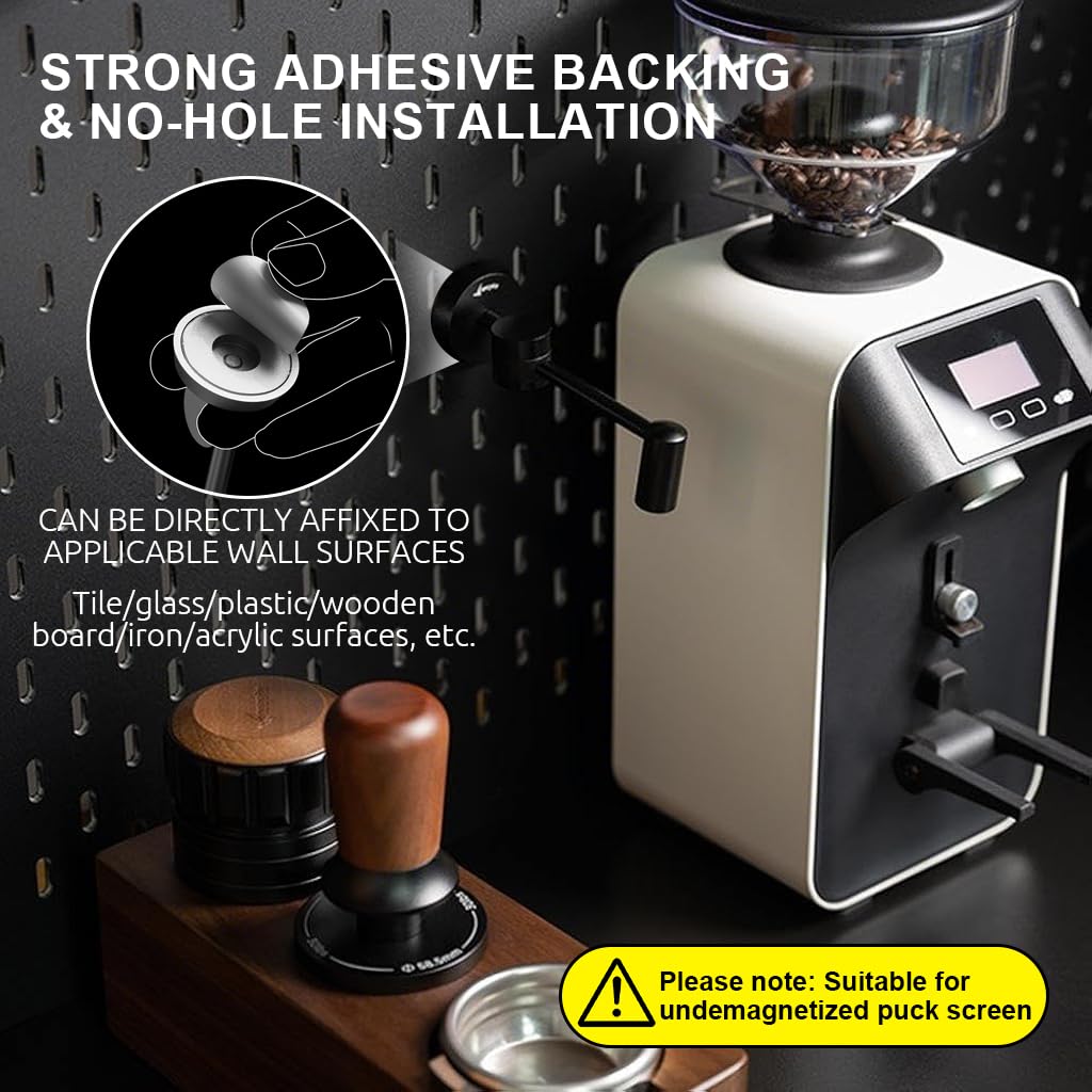 Supvox Puck Screen Magnetic Retriever for Espresso Machines with Swiveling Arm and Metal Holder | Safe Hot Screen Removal