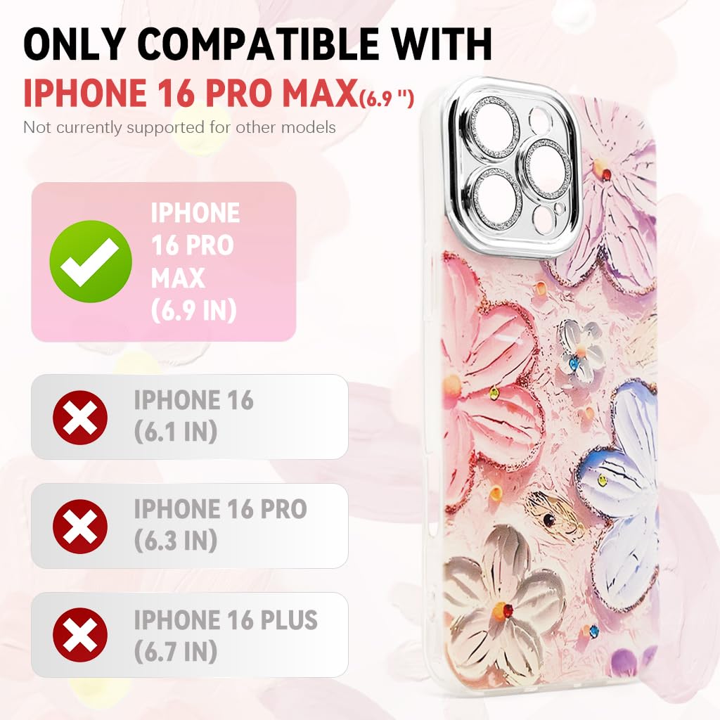 ZORBES Back Cover for iPhone 16 Pro Max with MagSafe Compatibility and Shockproof PC and TPU Build | Crystal Clear Case Featuring Camera Lens Protection
