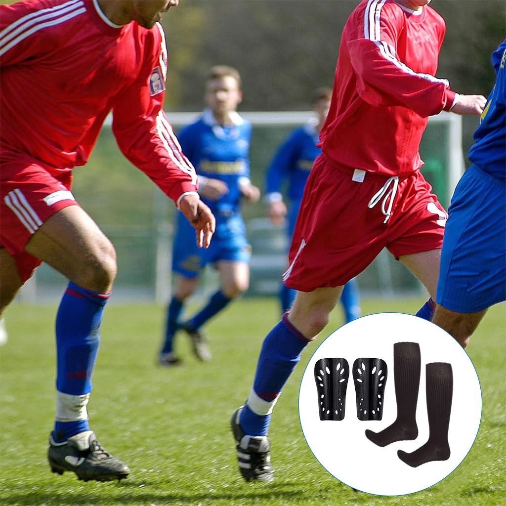 Proberos® Shin Guards and Socks (Black)