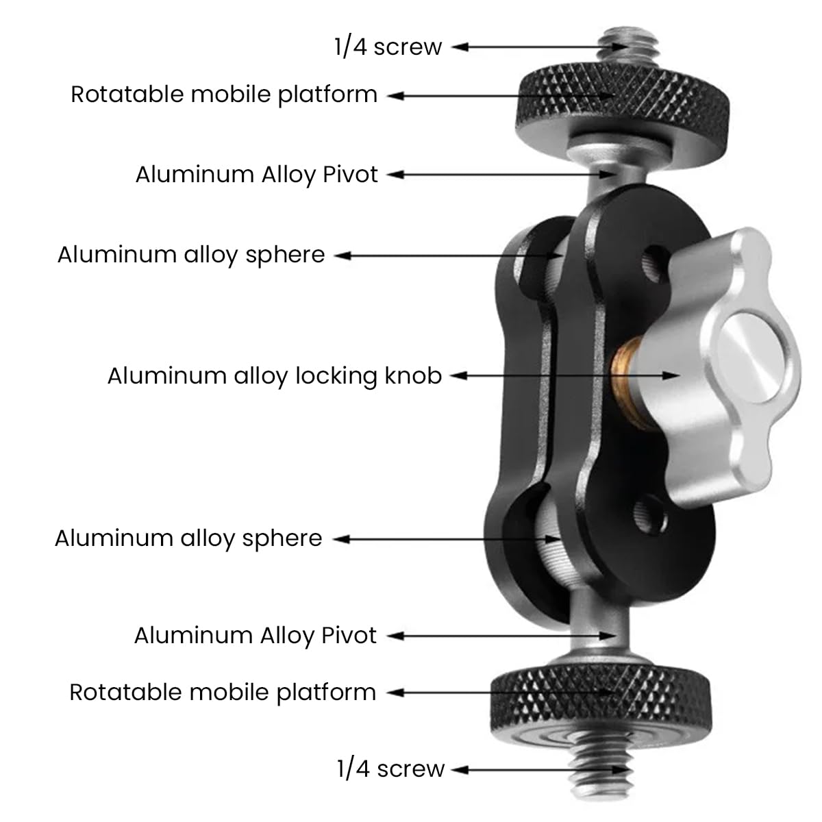 Verilux® Aluminum Alloy Magic Arm Universal Adjustment