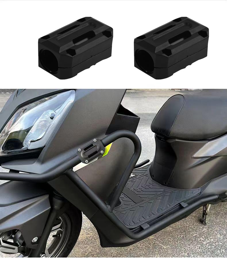 STHIRA Universal Bumper Guard for Bike with Shock Absorbing Nylon Frame Sliders | Fits 22mm 25mm 28mm Pipes
