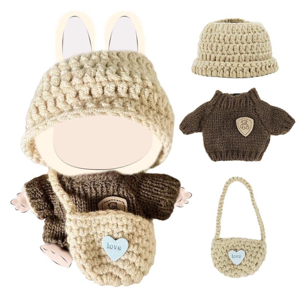 PATPAT® Suitable Clothes for Dolls (only Clothes) - A 2-Piece Set of Cute Pumpkin Costumes and Witch Hats to Create a Ghostly Halloween Look