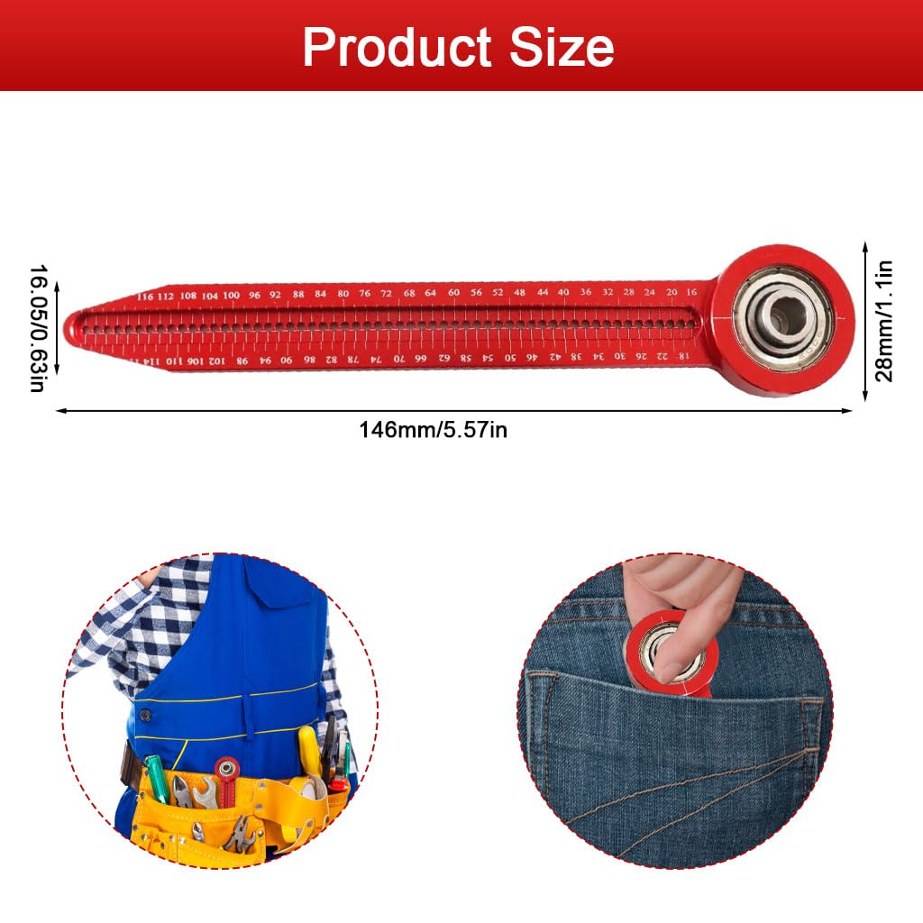 Serplex Woodworking Compass for Carpenters with 5.75 in Swiveling Head and Aluminum Alloy Construction