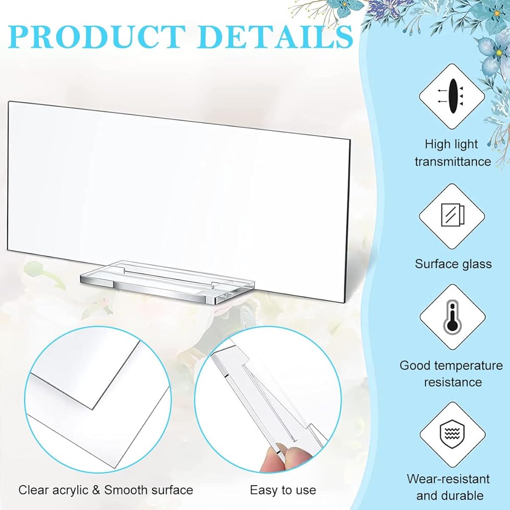 Climberty® 10Pcs Acrylic Table Sign Holders with Bases Tabletop Sign Holders Clear Sign Holders Party Event Wedding  Supplies Stores Price Tag Holders Table Number Holder, 5.9x2.36inches