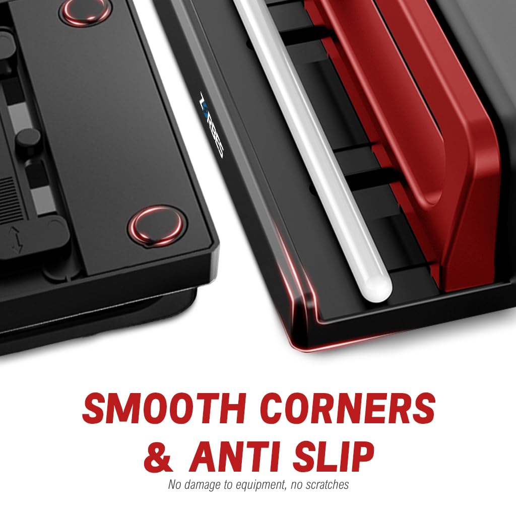 ZORBES Adjustable Vertical Laptop Stand for Desk with Ventilated Slot | Foldable Riser