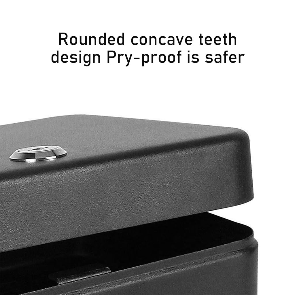 HASTHIP Steel Key Cabinet for Home and Office with 20 Hooks and 2 Unlocking Keys | Black Wall Mounted Organizer