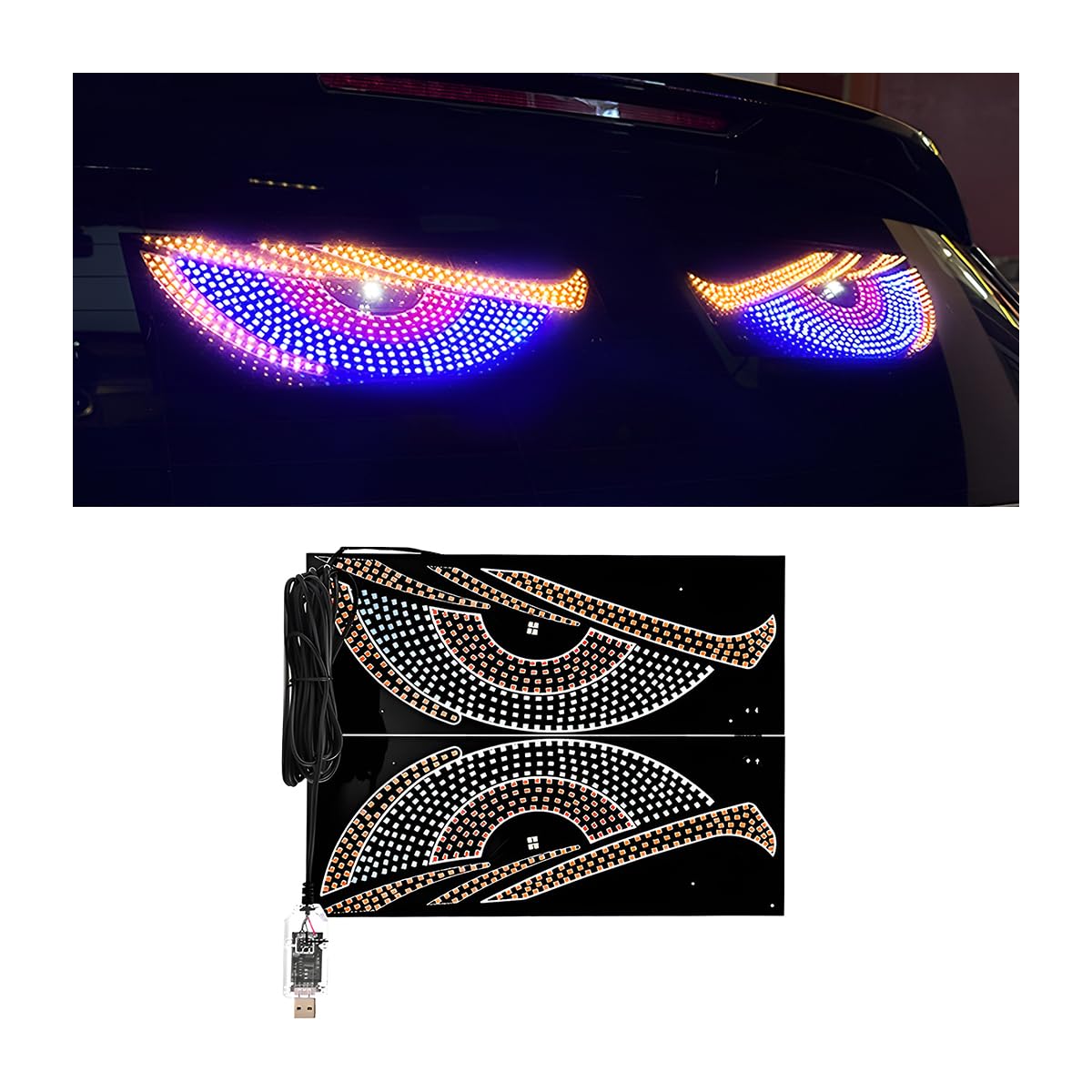 STHIRA® 2PCS Car Devil Eyes Li