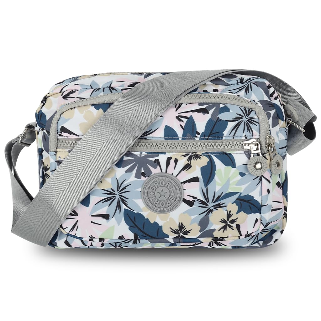 Zibuyu Crossbody Bags for Women with Multi Pockets and Adjustable Strap | Waterproof Nylon Design for Travel and Daily Use