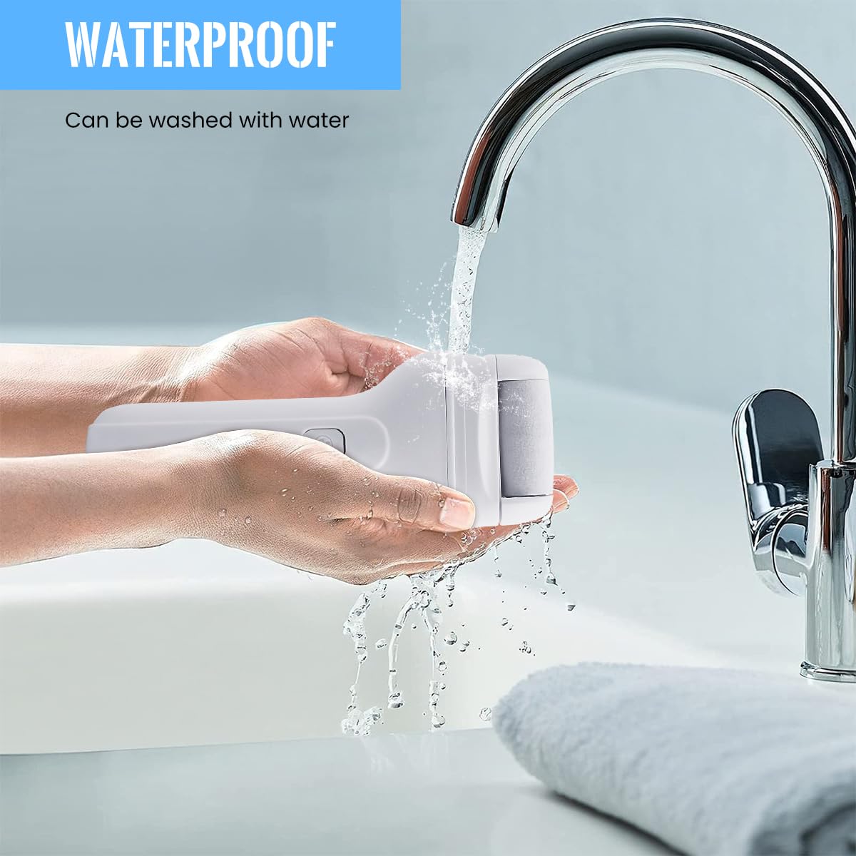 ZIBUYU Foot Scrubber for Callus Removal with 3 Rollers Rechargeable Pedicure Machine | Spa Care