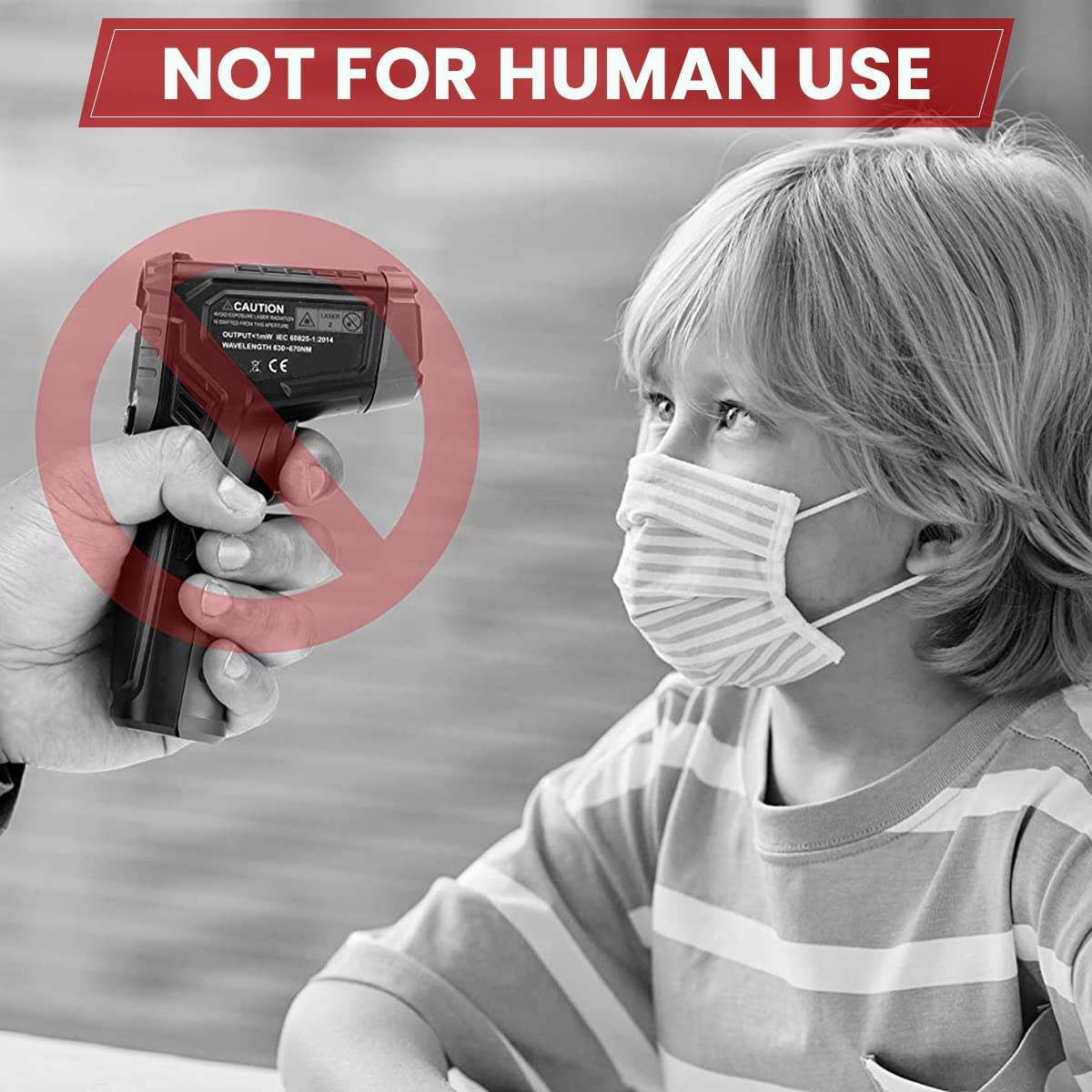 Serplex Infrared Thermometer for Cooking and Industrial Use with LCD Display | Measures -50°C to 400°C