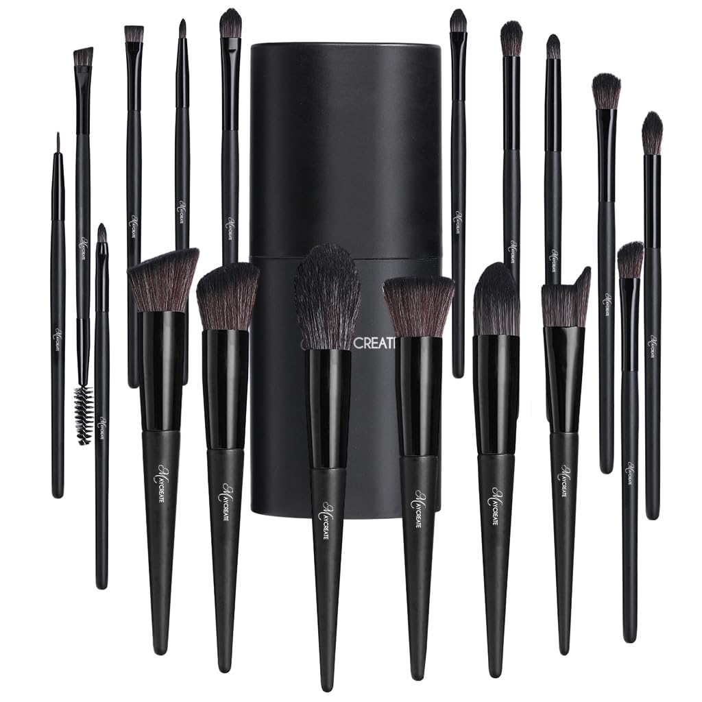 MAYCREATE® Makeup Brush Set 18pcs Premium Synthetic Makeup Brushes Set Makeup Tools Full Set Makeup Brush for Beginners Makeup Artists Makeup Brush Set