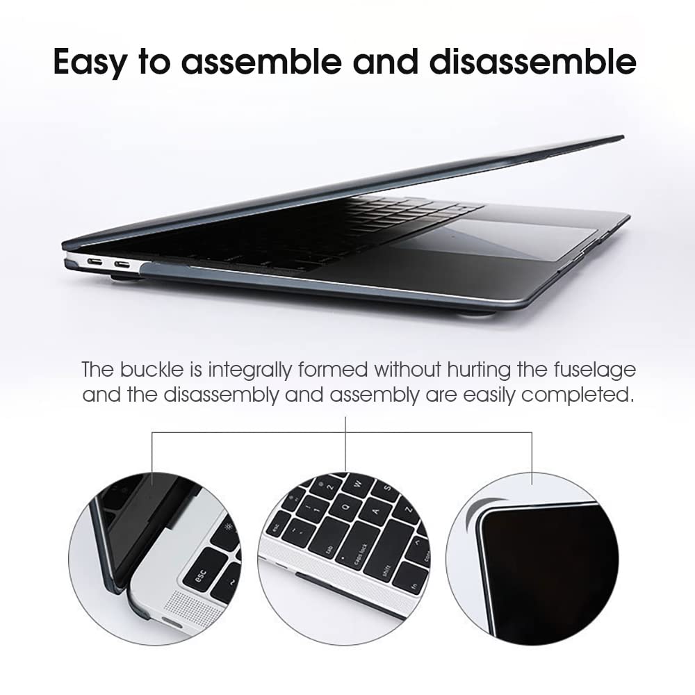 ZORBES Laptop Cover for MacBook Air 13.3 inch with Snap On 2 Piece Design and Waterproof Protection