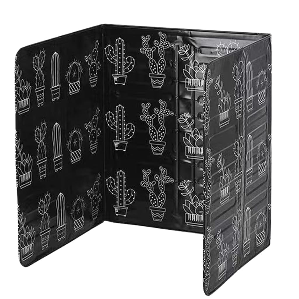 Supvox Oil Splatter Guard for Kitchen with Foldable 3 Panel Shield 28x32cm Aluminum Foil | Heat Resistant Wall Protector