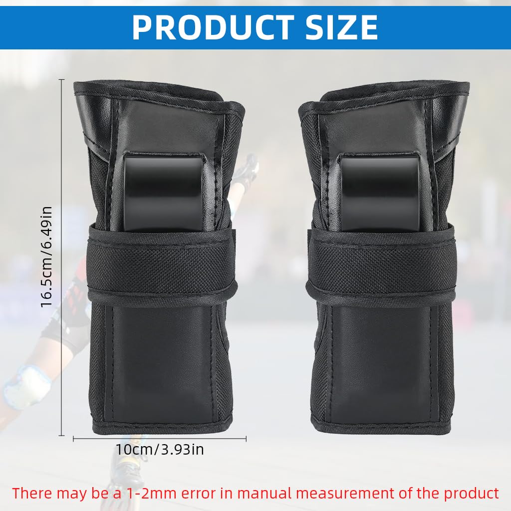 Proberos Wrist Guards for Skating and Cycling featuring Hybrid Impact Protection | Breathable Washable Fabric