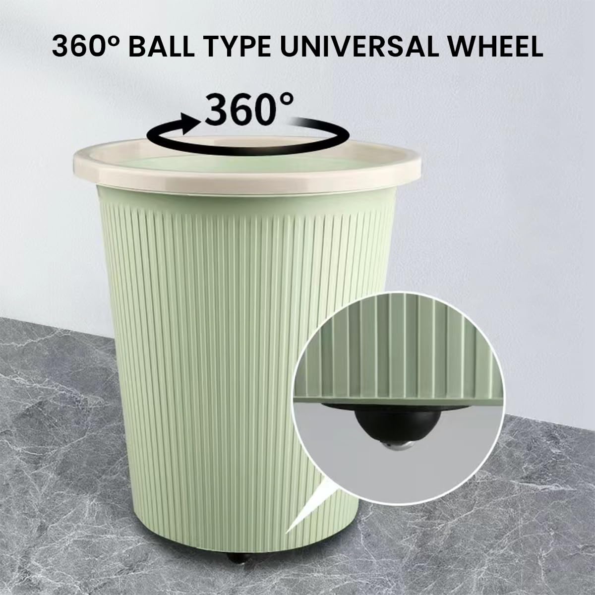 HASTHIP® 20pcs Self Adhesive Caster Wheels, 360 Degree Swivel Mini Adhesive Wheels, Stainless Steel Ball Casters for Flower Pot, Trash Can, Air Fryer, Storage Box, Small Furniture (1.37 inches)