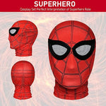FANCYKU® 3D Spider-Man Mask, Spiderman Masks Spider Man Cosplay Costumes Superhero Lenses, Superhero Costume Mask for Adult Kids, Role Play Superhero Masks for Halloween Masquerade Cosplay (Red)