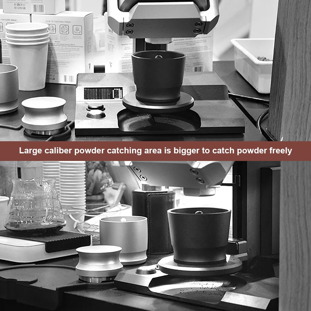 Supvox® Coffee Powder Cup for Coffee Grinder Ground Coffee 2.5 Inches Universal Coffee Powder Catcher for 49-58 Diameter Espresso Coffee Grinder