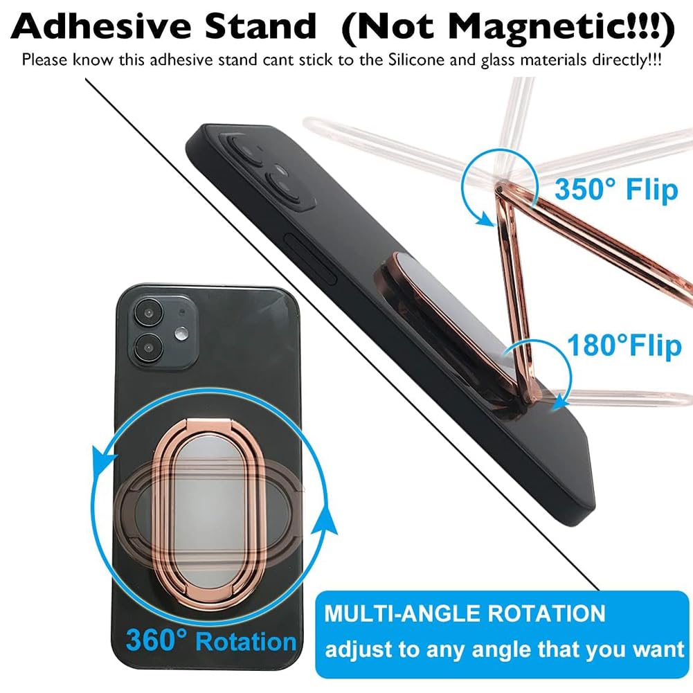 ZORBES Desktop Phone Stand for Hands Free Viewing with 360° Rotation & Zinc Alloy | 3 PCS