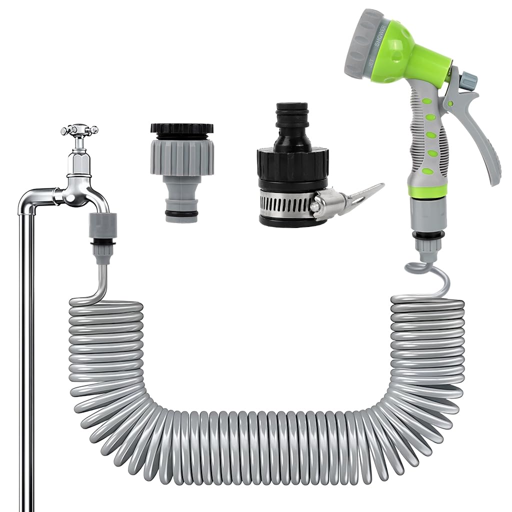 HASTHIP Garden Hose 15m Expandable for Lawn & Car Washing with 7 Spray Modes | EVA Kink-Free Design