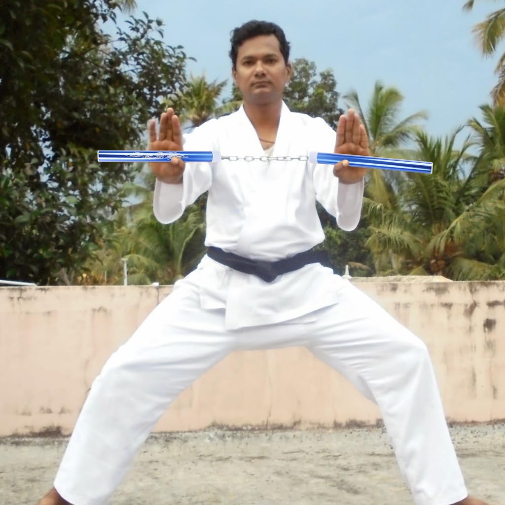 Optifit Nunchucks for Martial Arts Training featuring 360 Degree Rotation and EVA Foam Grip