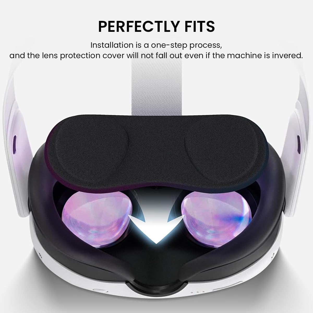 VR Lens Protector Cover for Meta Quest 3 and Quest 2 with Soft Lycra Fabric | Dustproof Scratch Resistant Lens Sleeve