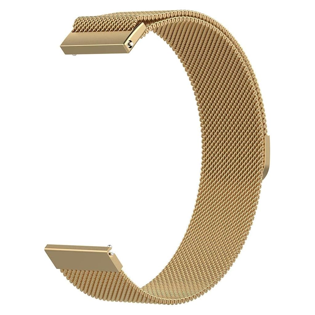 ELEPHANTBOAT® 22mm Golden Magnetic Loop Metal Wristband Strap for Samsung Galaxy 46mm