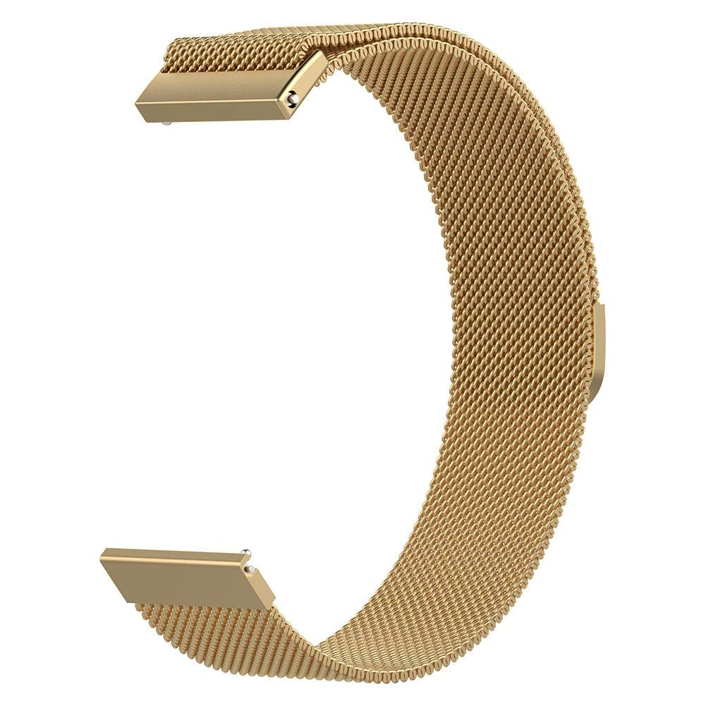 ELEPHANTBOAT® 22mm Golden Magnetic Loop Metal Wristband Strap for Samsung Galaxy 46mm