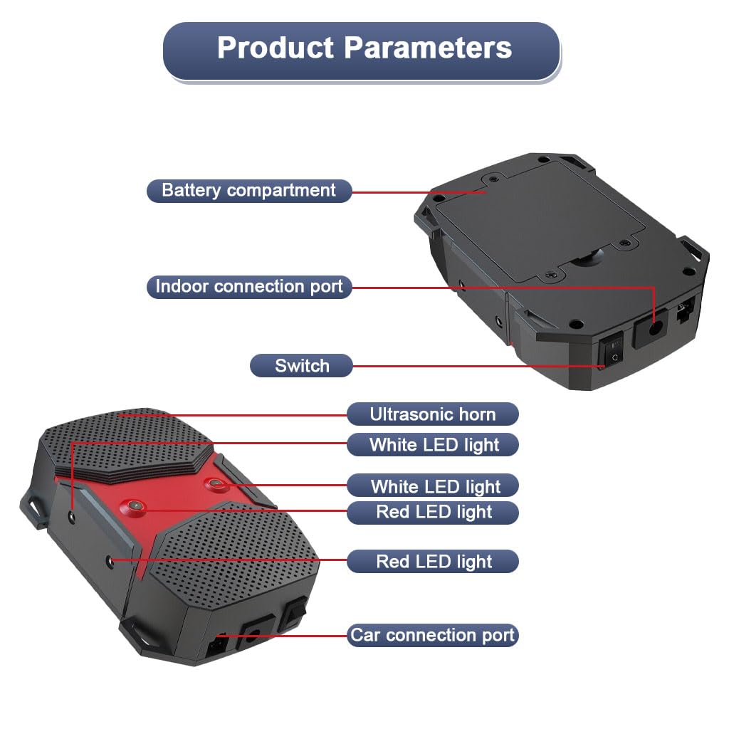 STHIRA Car Mouse Repeller for Car and Home with 8–56Hz Ultrasonic Waves & Motion Sensor | Easy Motor-Powered Installation