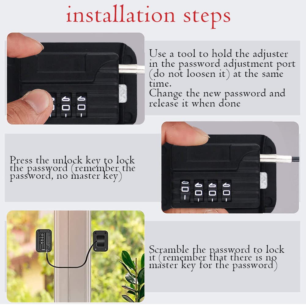 STHIRA Refrigerator Lock for Baby Safety with Password Design and Strong Adhesive | Multi-Colour