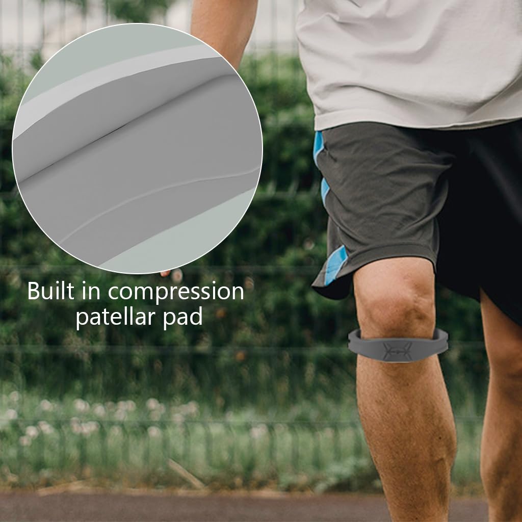 PROBEROS Patella Support Knee Brace for Pain Relief with Silicone Bands | 3 Pairs Unisex