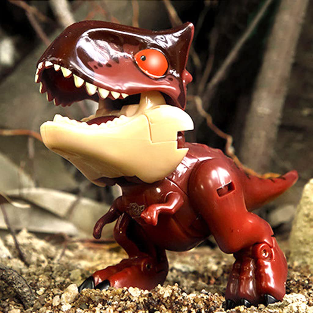 PATPAT Dinosaur Toys for Kids with Flexible Joints 3.1 in Tall ABS Robot Figure | Gift for Ages 3–8