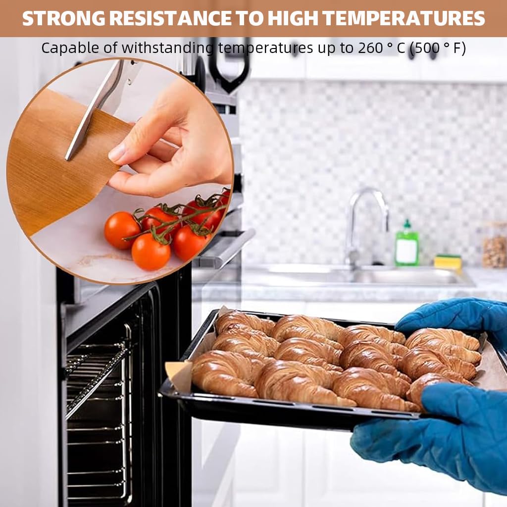 HASTHIP Baking Mat for Oven and Air Fryer with Non Stick PETE Coating 15.7x23.6 in | Reusable Sheet