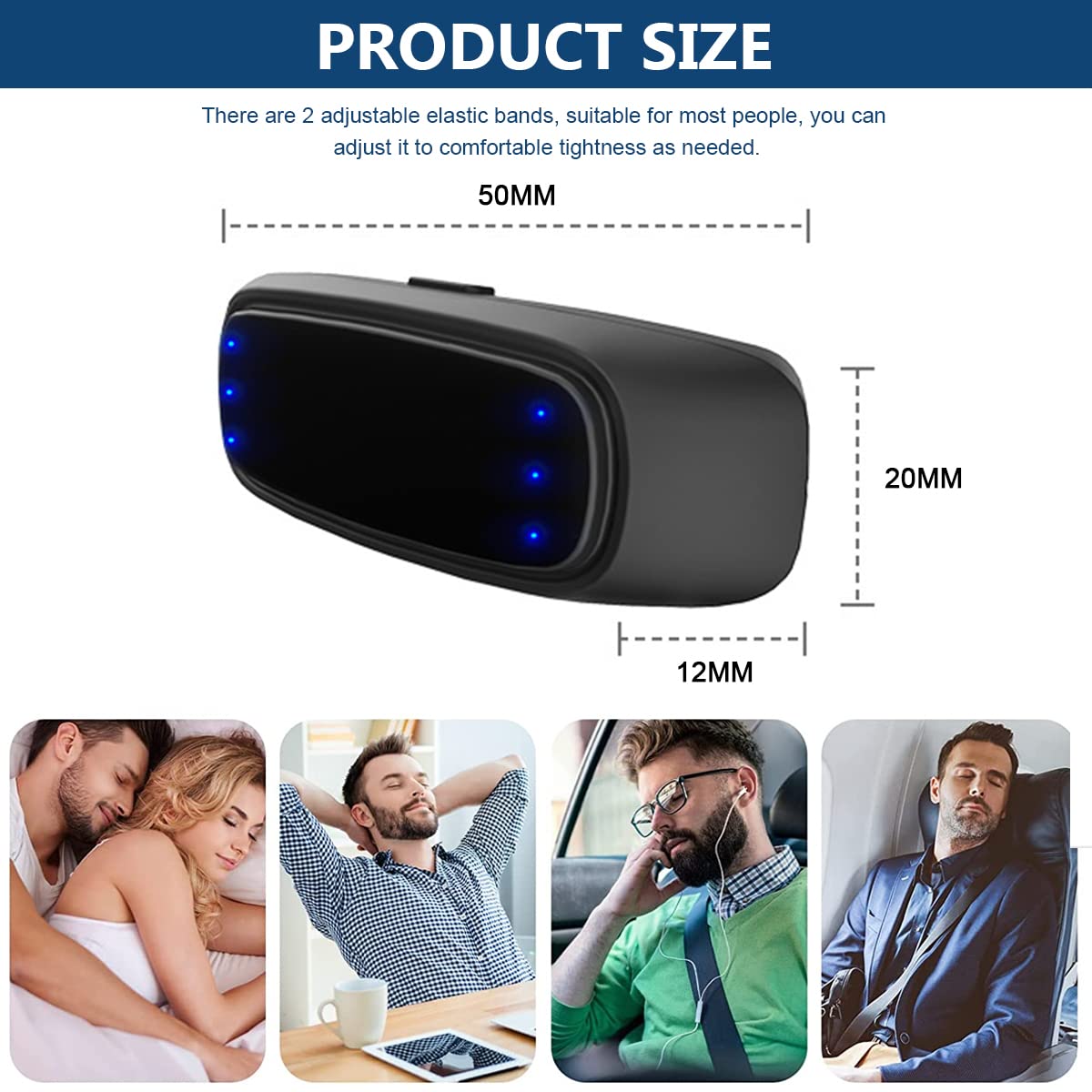 HANNEA Snoring Stopper for Men and Women with Smart Electric Massage | Sleep Aid Mouth Guard