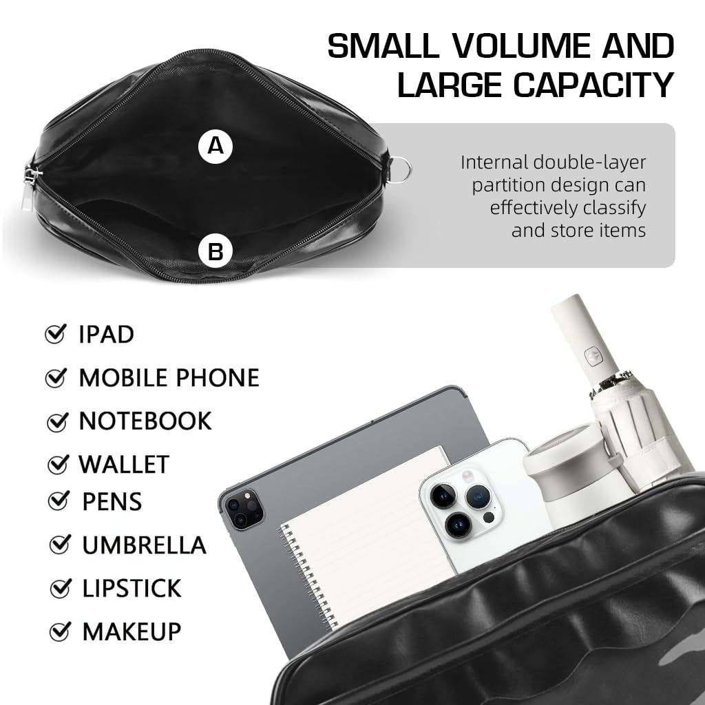 Zibuyu Kawaii Crossbody Bag for Girls with Clear DIY Display Window and Waterproof Fabric | Cute Anime Shoulder Purse for Phone Wallet and Lipstick Storage