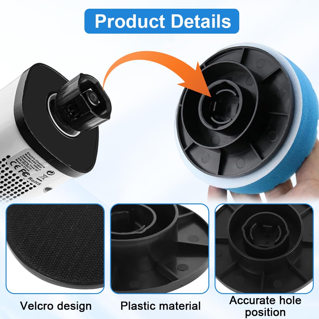 Supvox Replacement Link Board and Hook and Loop Patch for Electric Scrubber | Easy Installation and Secure Pad Grip