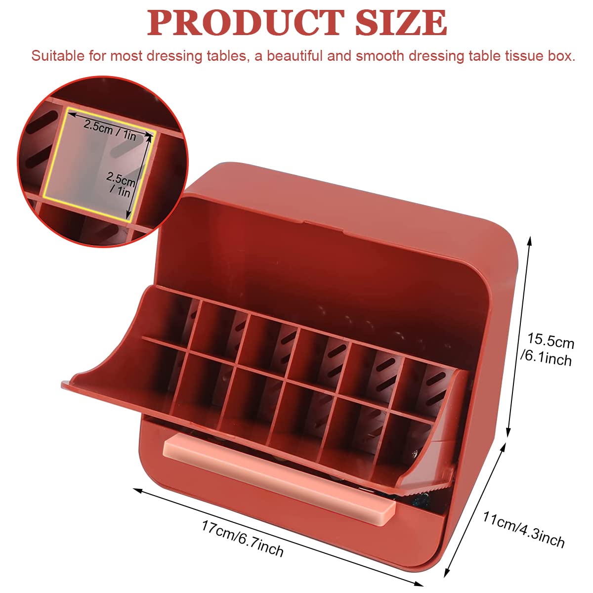 MAYCREATE® 2 in 1 Lipstick Organizer Jewelry Box, Dustproof 12 Grid Flip-Open Lipstick Stand Holder Rack Storage Case for Lipstick, Lipgloss, Lip Balm; with Jewelry Drawer for Necklace, Earrings, etc