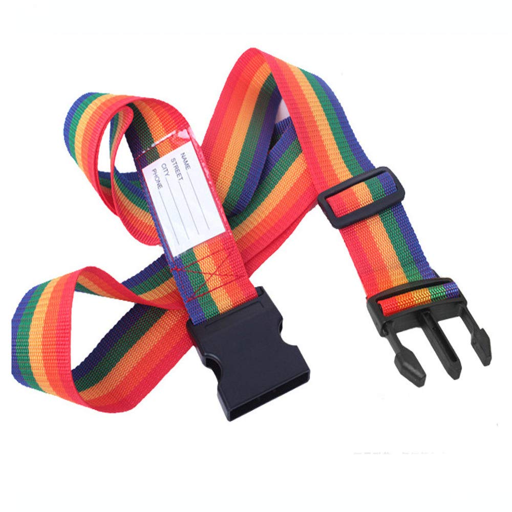 ZIBUYU Bag Straps for Luggage featuring Quick Release Buckle and 78 in Adjustable Belt | 2 Pcs Polypropylene TSA Approved Travel Accessory
