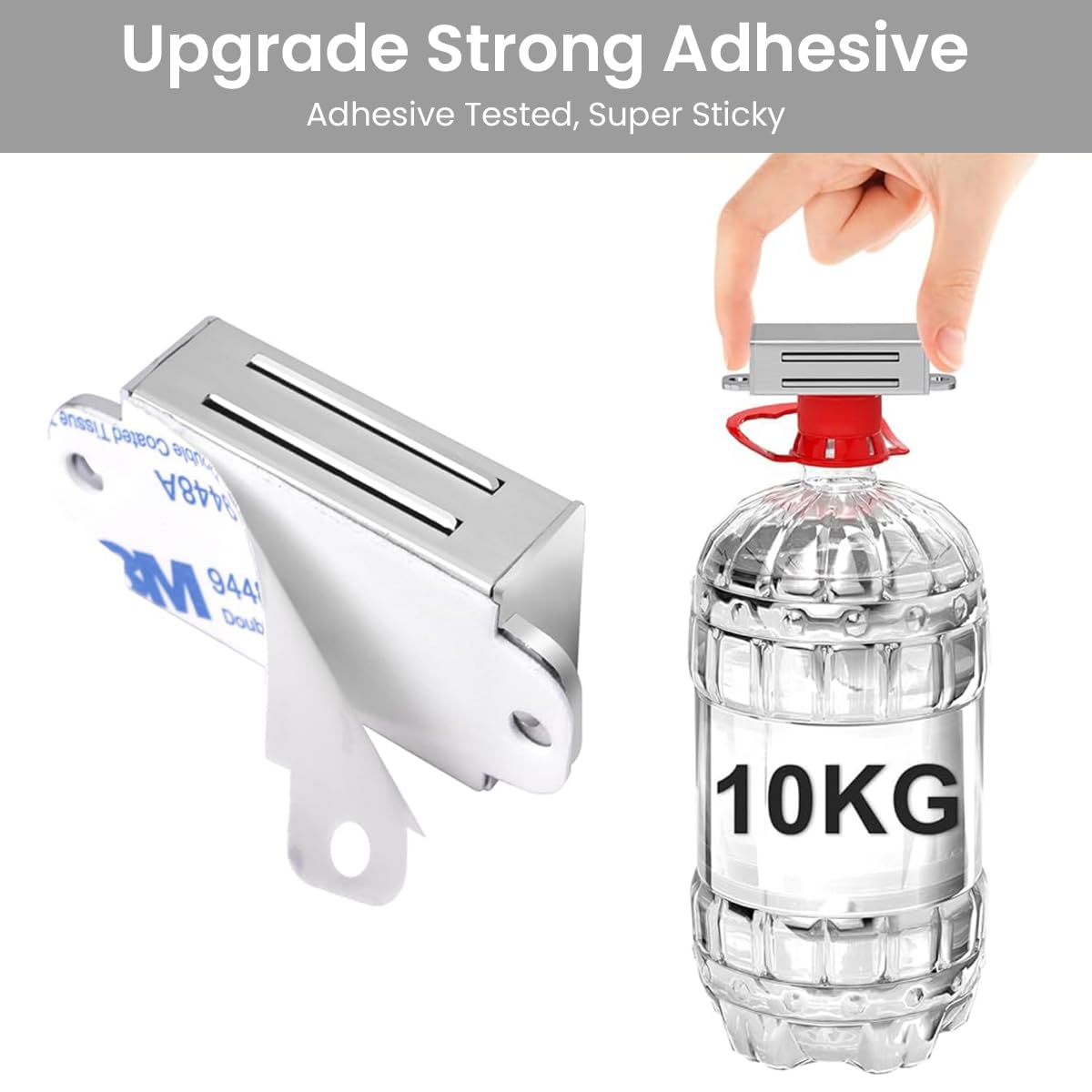 Serplex Cabinet Door Catches for Cabinets and Closets featuring Strong Magnet | 4Pcs Brushed Stainless Steel