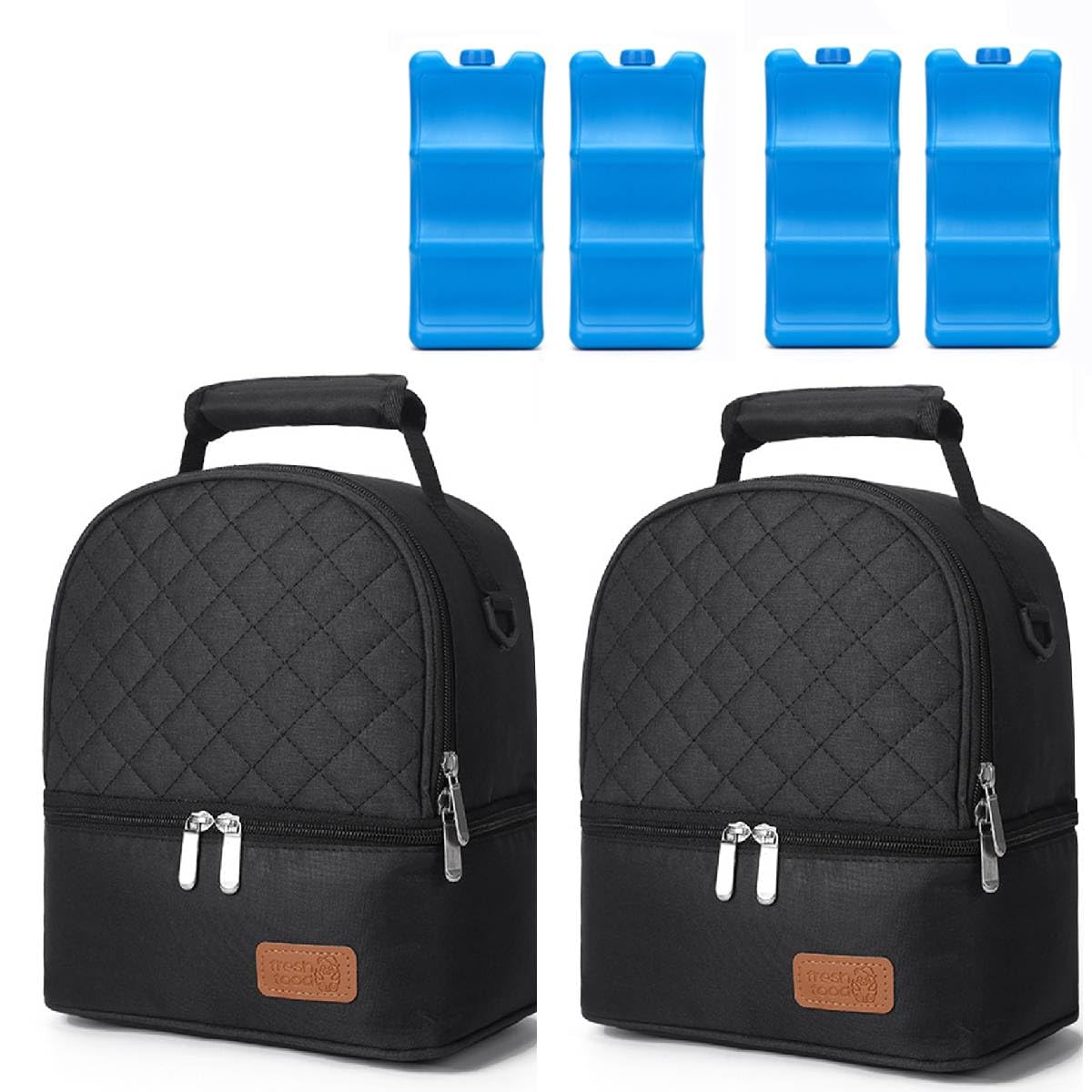 Zibuyu Breastmilk Storage Bag for Travel with Double Layer Insulation and 2 Ice Packs | Waterproof Oxford Backpack for Moms