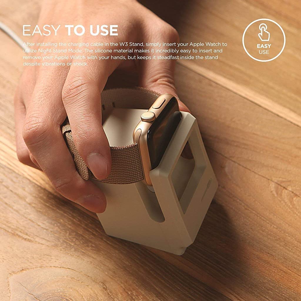 ZORBES Stand for Apple Watch featuring Open Screen Design and Silicone Build | Fits 45mm–38mm Series
