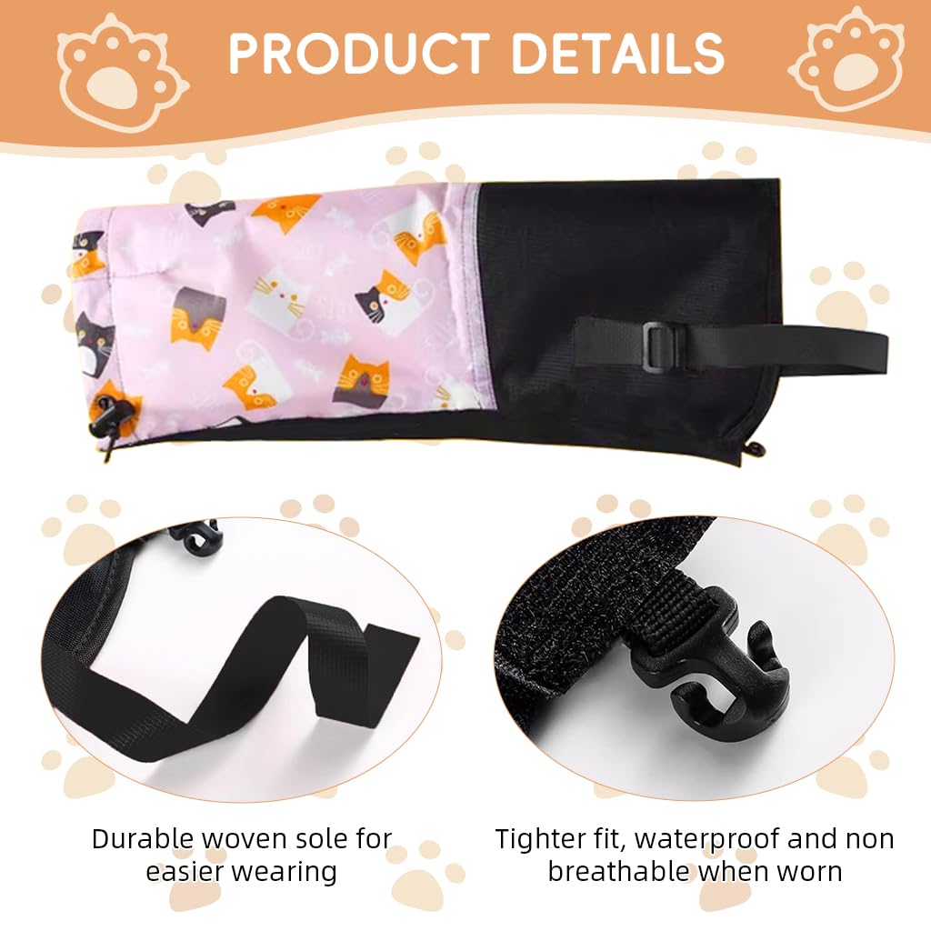 PROBEROS Gaiters for Hiking Kids 9‑13 featuring Drawstring Hook Loop Closure | Waterproof 13.7 in Pink