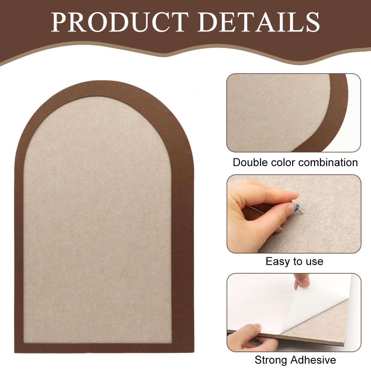 Climberty Felt Bulletin Board for Home and Office with 60x40 cm Size and Self Adhesive Design