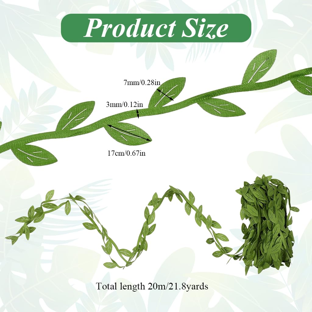 HASTHIP Paper Willow Leaf Strips for Wreaths and DIY Decor featuring 20 Meters Sustainable Material | Natural Look Home Decoration