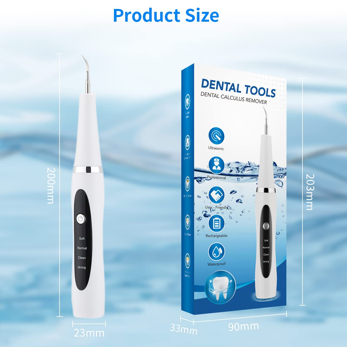 HANNEA Dental Floss Electric Teeth Cleaning Kit with 3 Tips and 4 Modes | USB Rechargeable