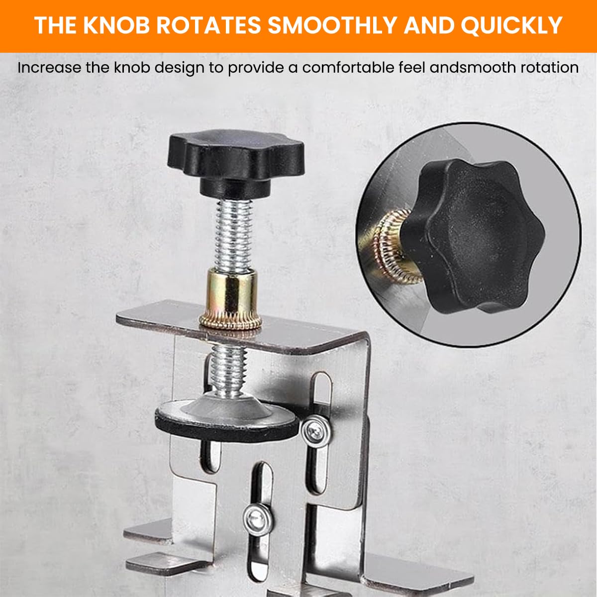 Serplex Cabinet Door Installation Jig for 15–45mm Thickness with Built‑In Door Support Arm | Heavy Duty Stainless Steel Mounting Tool